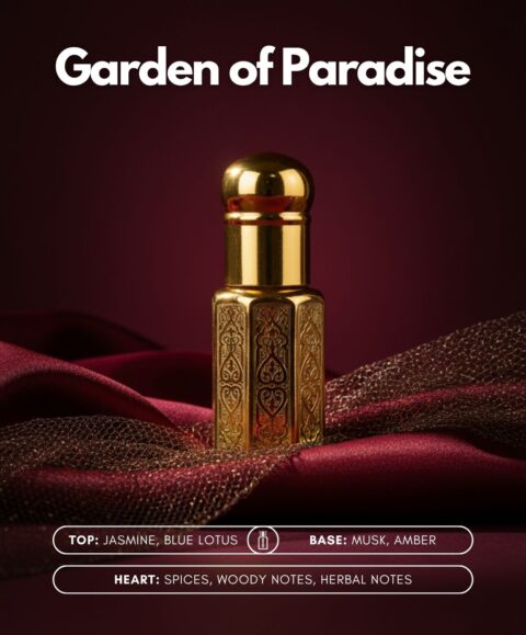 Garden of Paradise Roll-On Attar (Premium Wooden Box, 6ml)