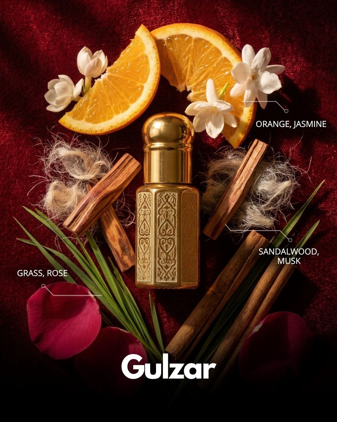 Gulzar Roll-On Attar (Premium Wooden Box, 6ml)