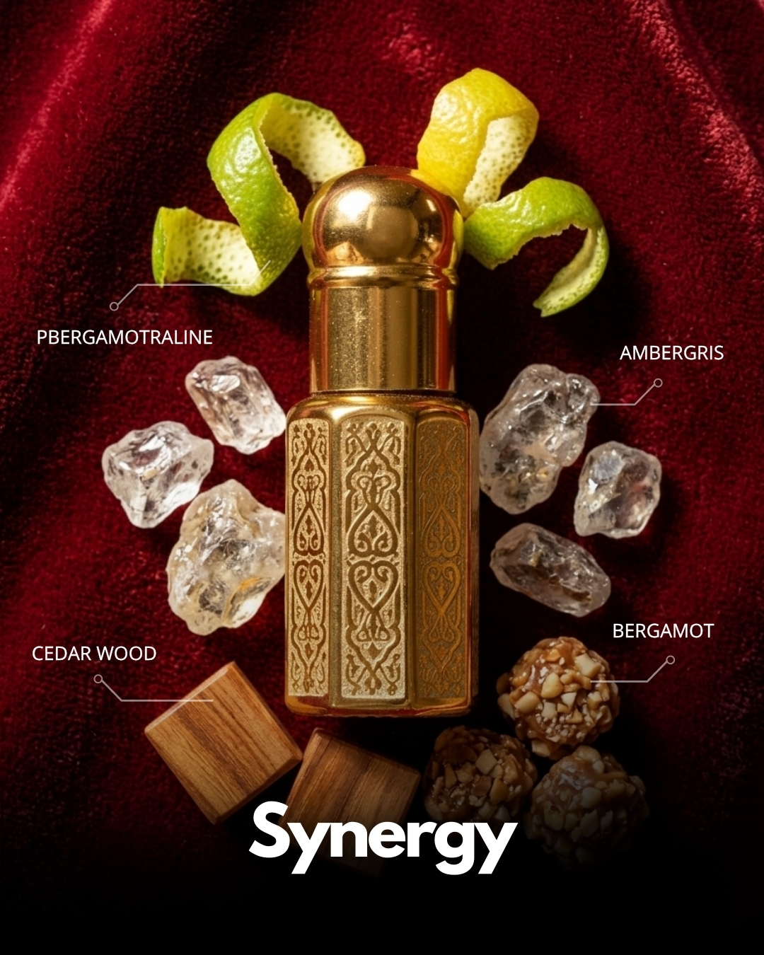 Synergy Roll-On Attar (Premium Wooden Box, 6ml)