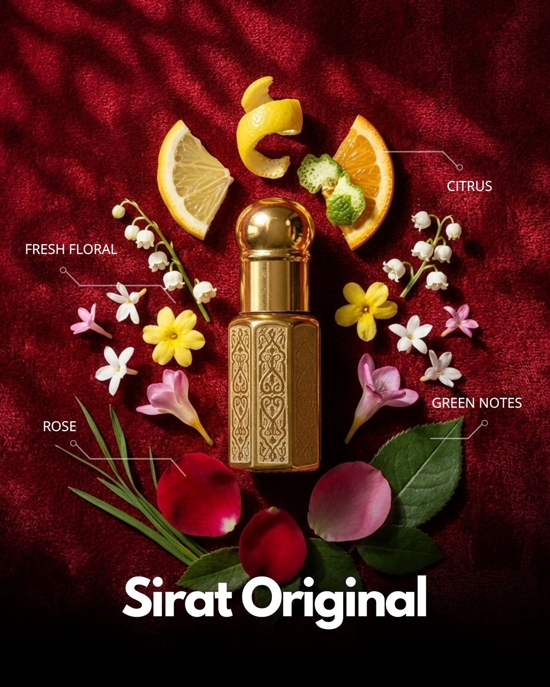 Sirat Original Roll-On Attar (Premium Wooden Box, 6ml)