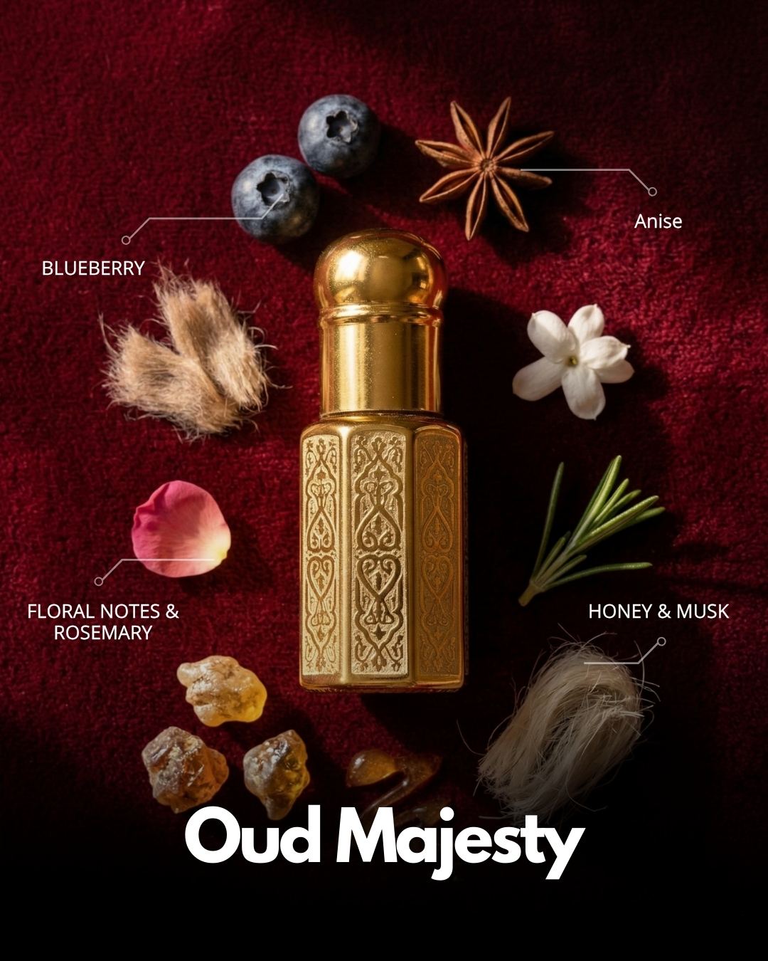 Oud Majesty Roll-On Attar (Premium Wooden Box, 6ml)