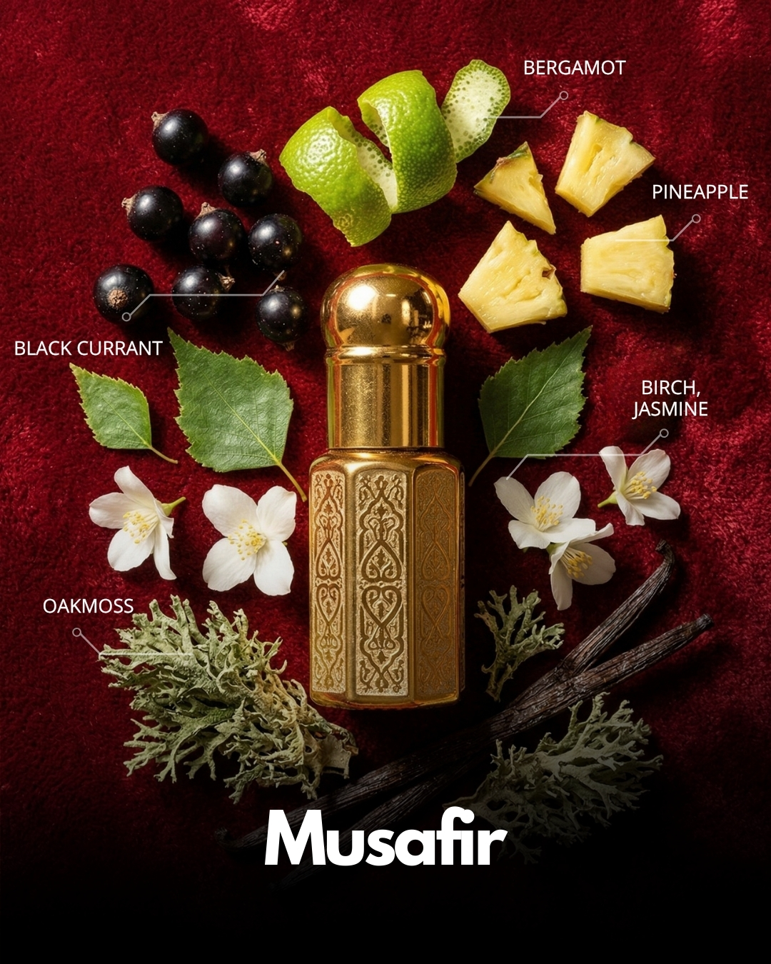 Musafir Roll-On Attar (Premium Wooden Box, 6ml)