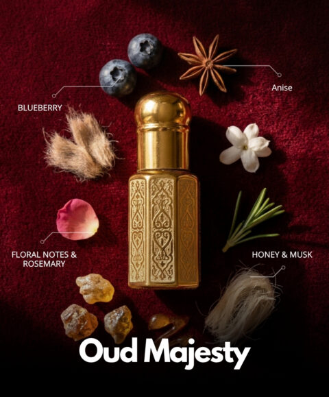 Oud Majesty Roll-On Attar (Premium Wooden Box, 6ml)